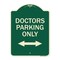 Signmission Doctors Parking W/ Bidirectional Arrow Heavy-Gauge Aluminum Sign, 24" x 18", G-1824-24136 A-DES-G-1824-24136 - alternate 1
